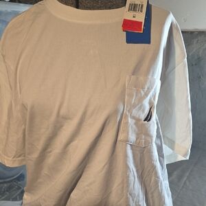 Nautica White Crew Neck T-Shirt